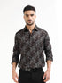 Men’s brown floral shirt