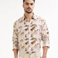 Men’s beige floral shirt
