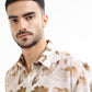 Men’s beige floral shirt