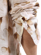 Men's beige floral shirt