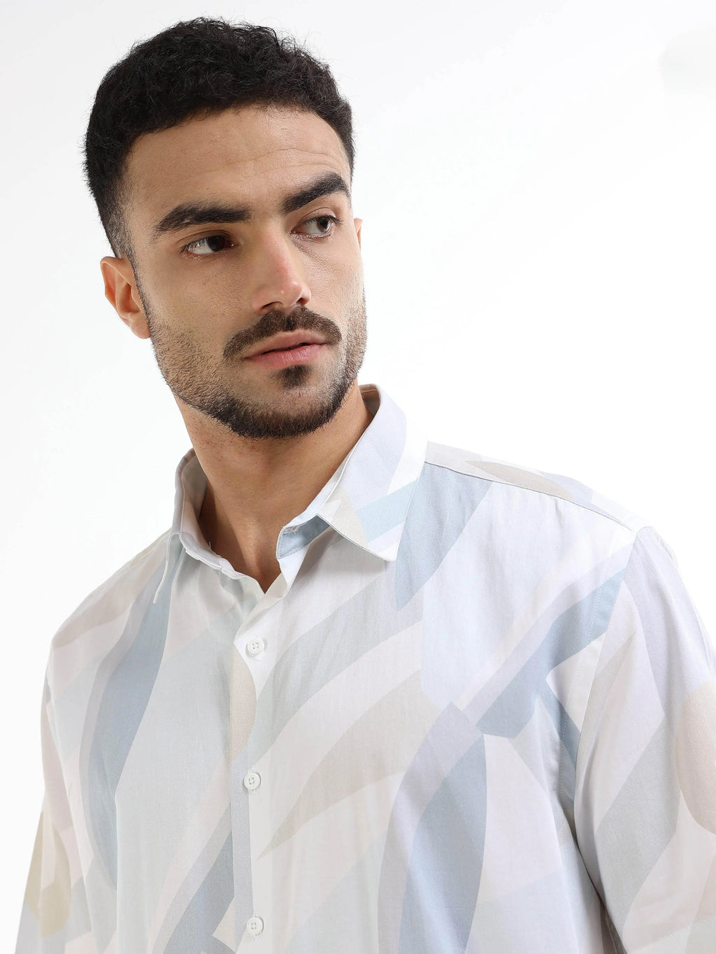 Men's multicolor abstract shirt