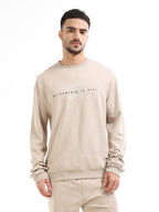 Men's beige sweatshirt