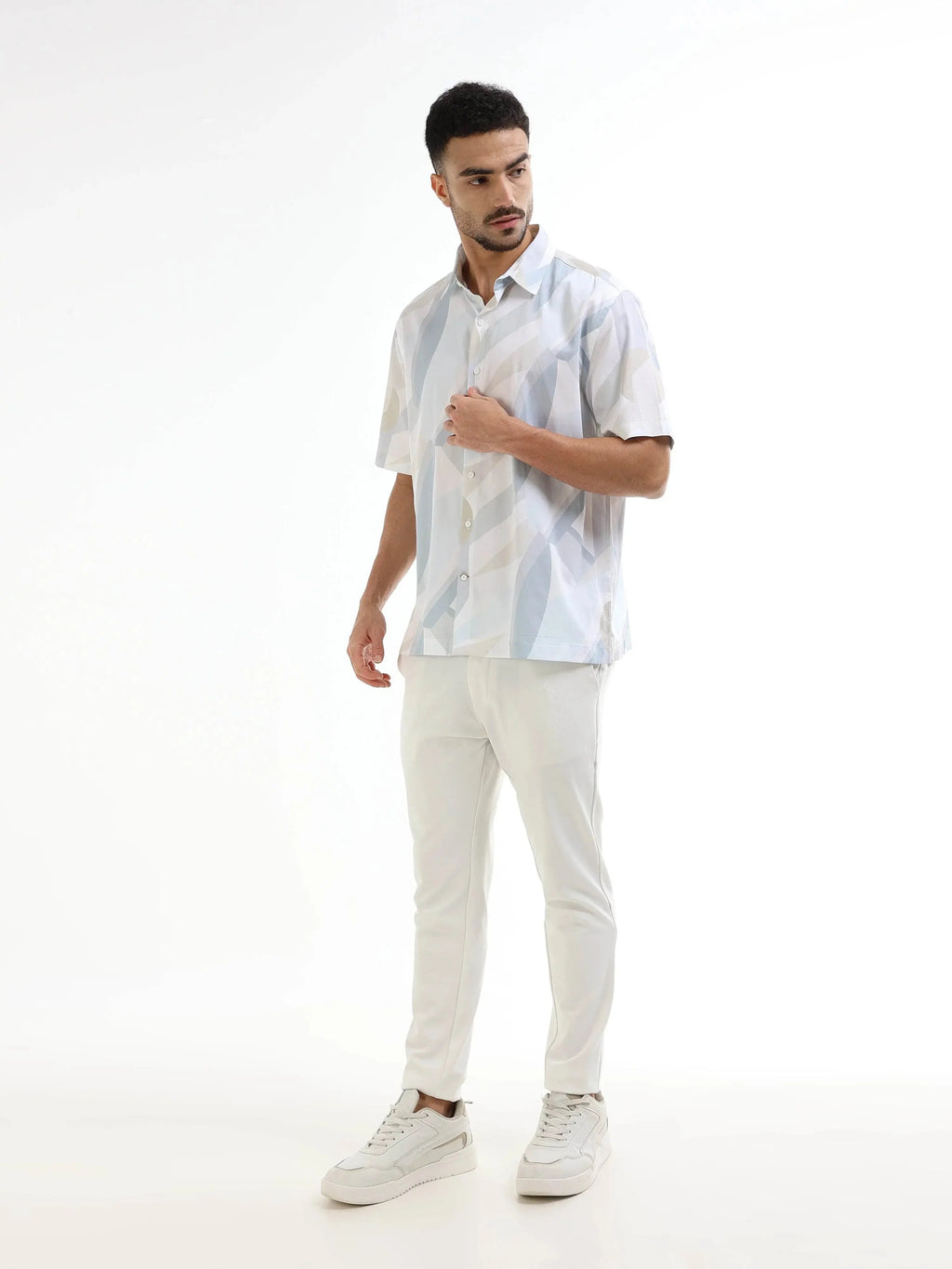 Men's multicolor abstract shirt