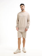 Men's beige sweatshirt