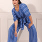 MOH The eternal dhaga – Blue striped Jumpsuit