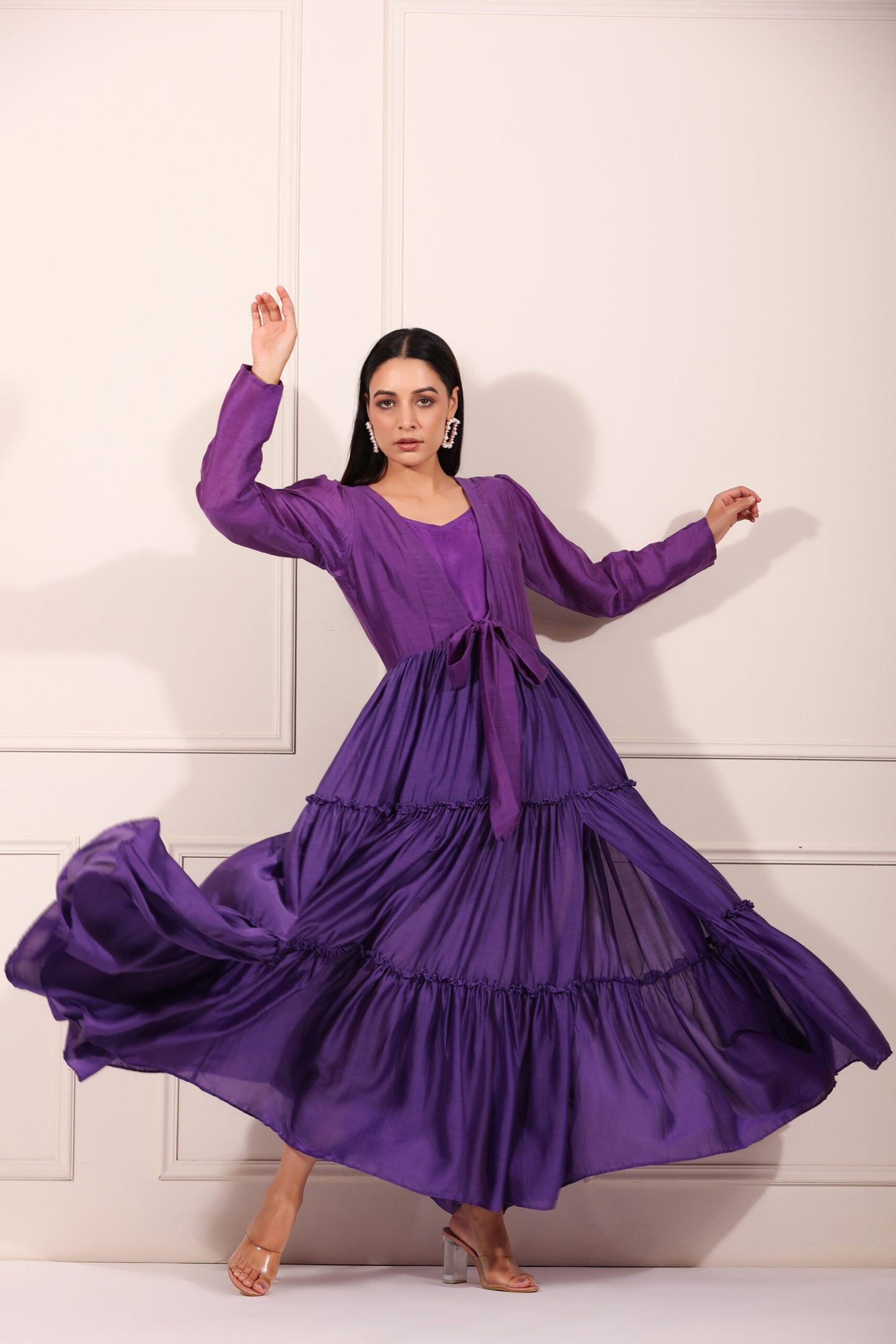 MOH The eternal dhaga- Solid Eggplant Tier Trio
