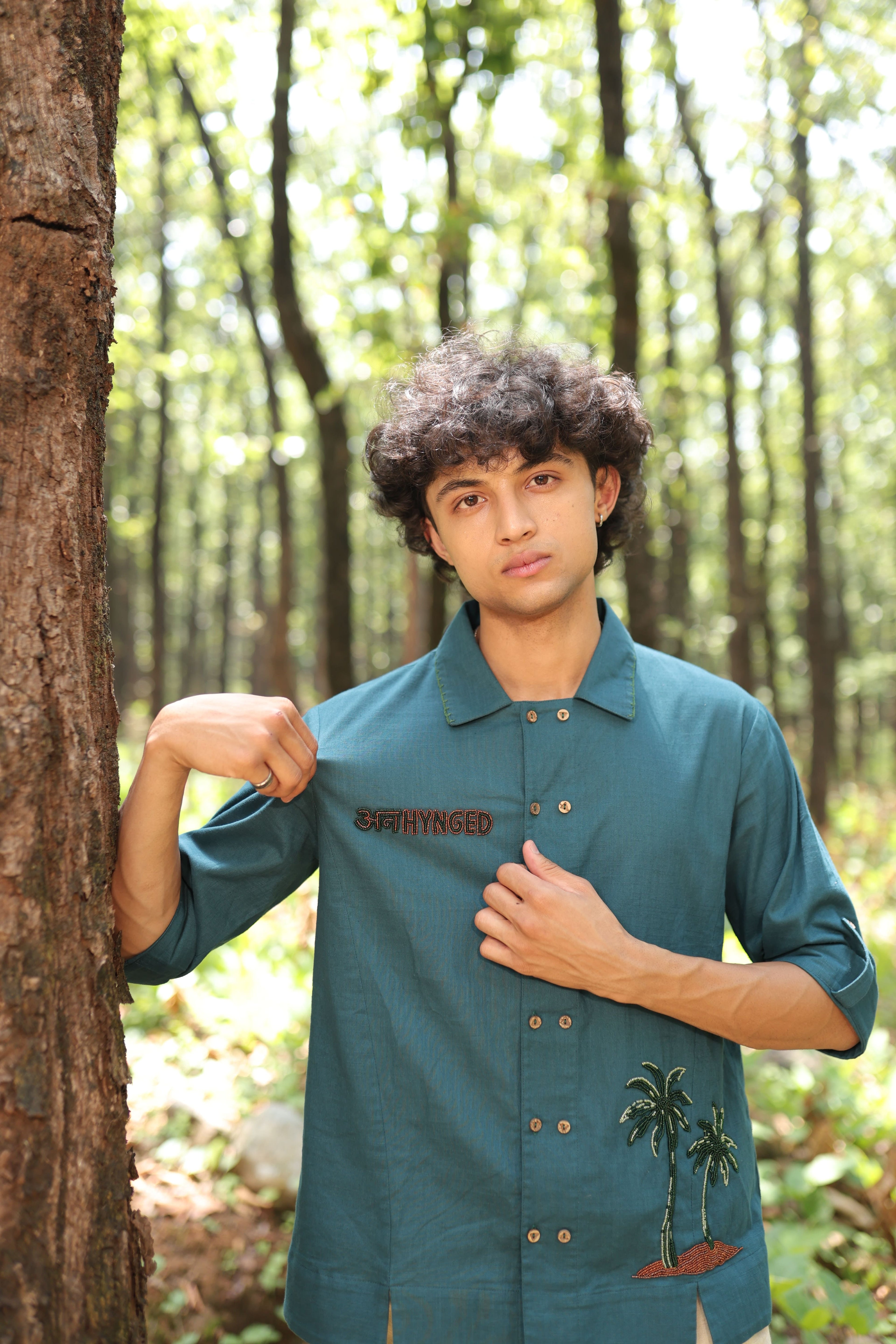 Tarang Hand Embroidered Shirt