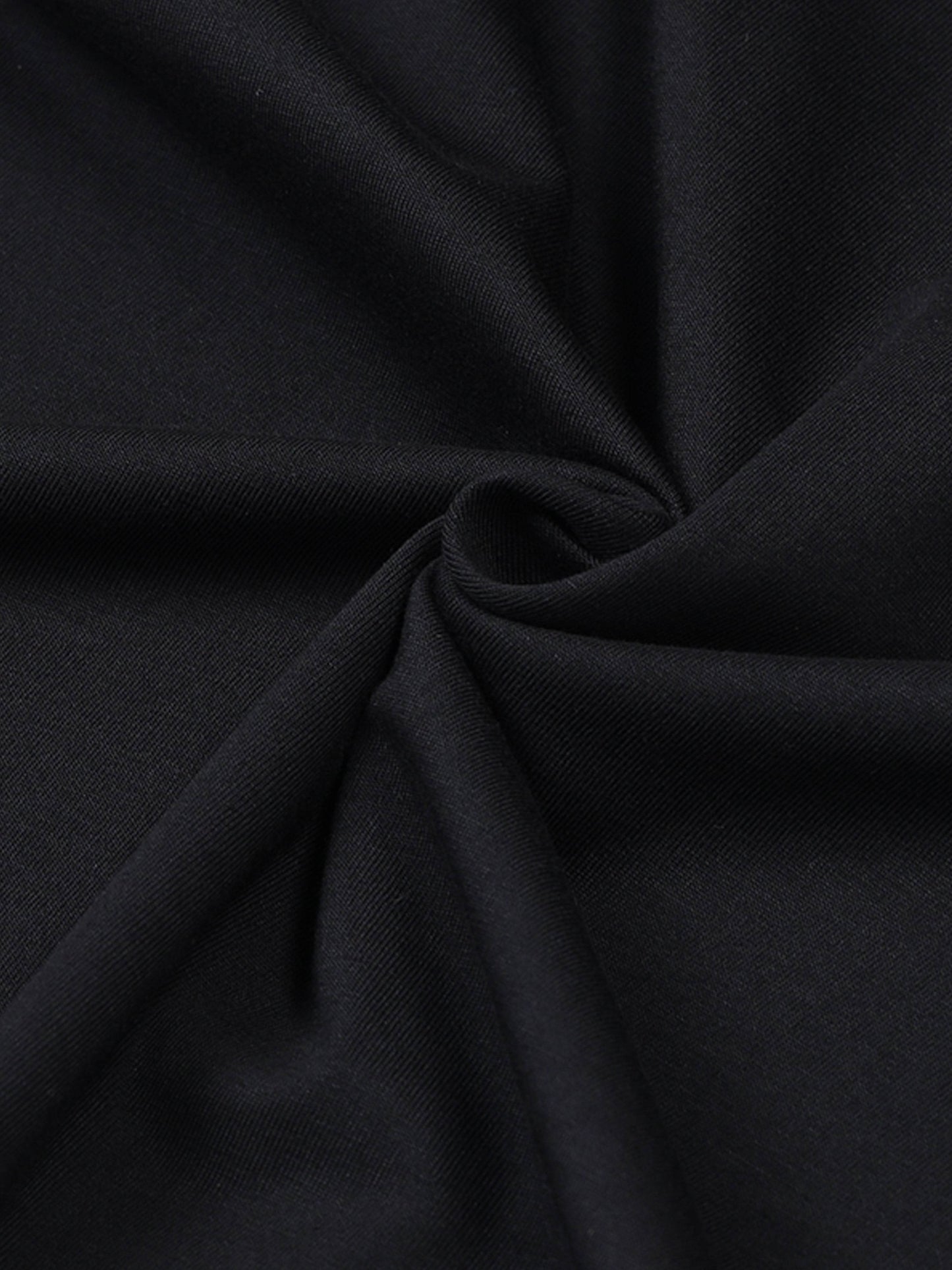 Contrast Cut & Sew Loop Knit Mens Black Track Pants