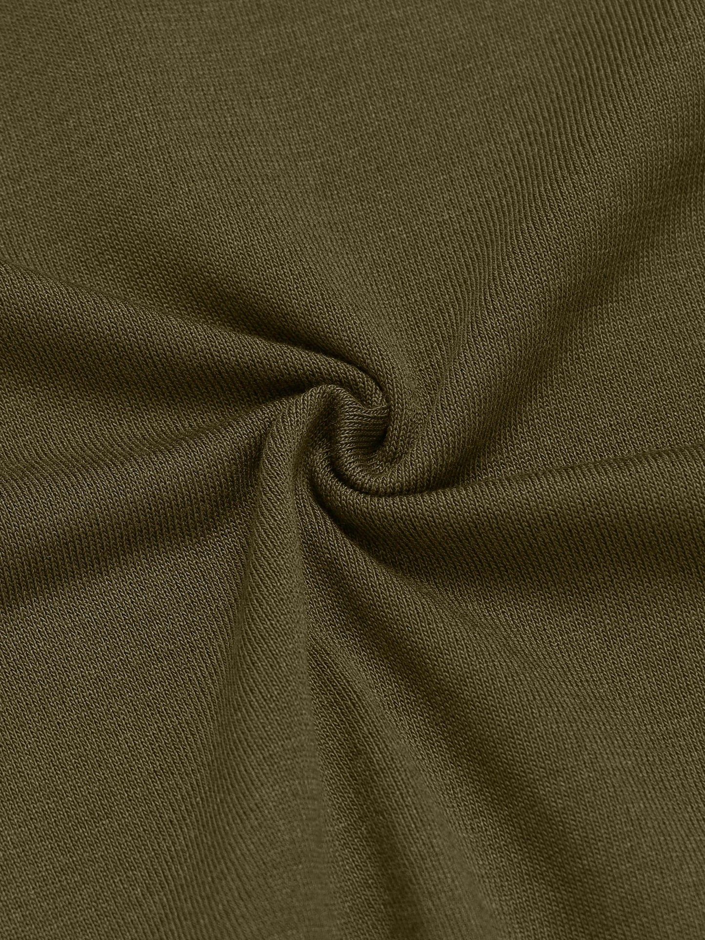 Chevron Stripe Flat-Knit Zip Polo - Olive