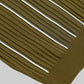 Vertical Stripe Flat-Knit Polo - Olive