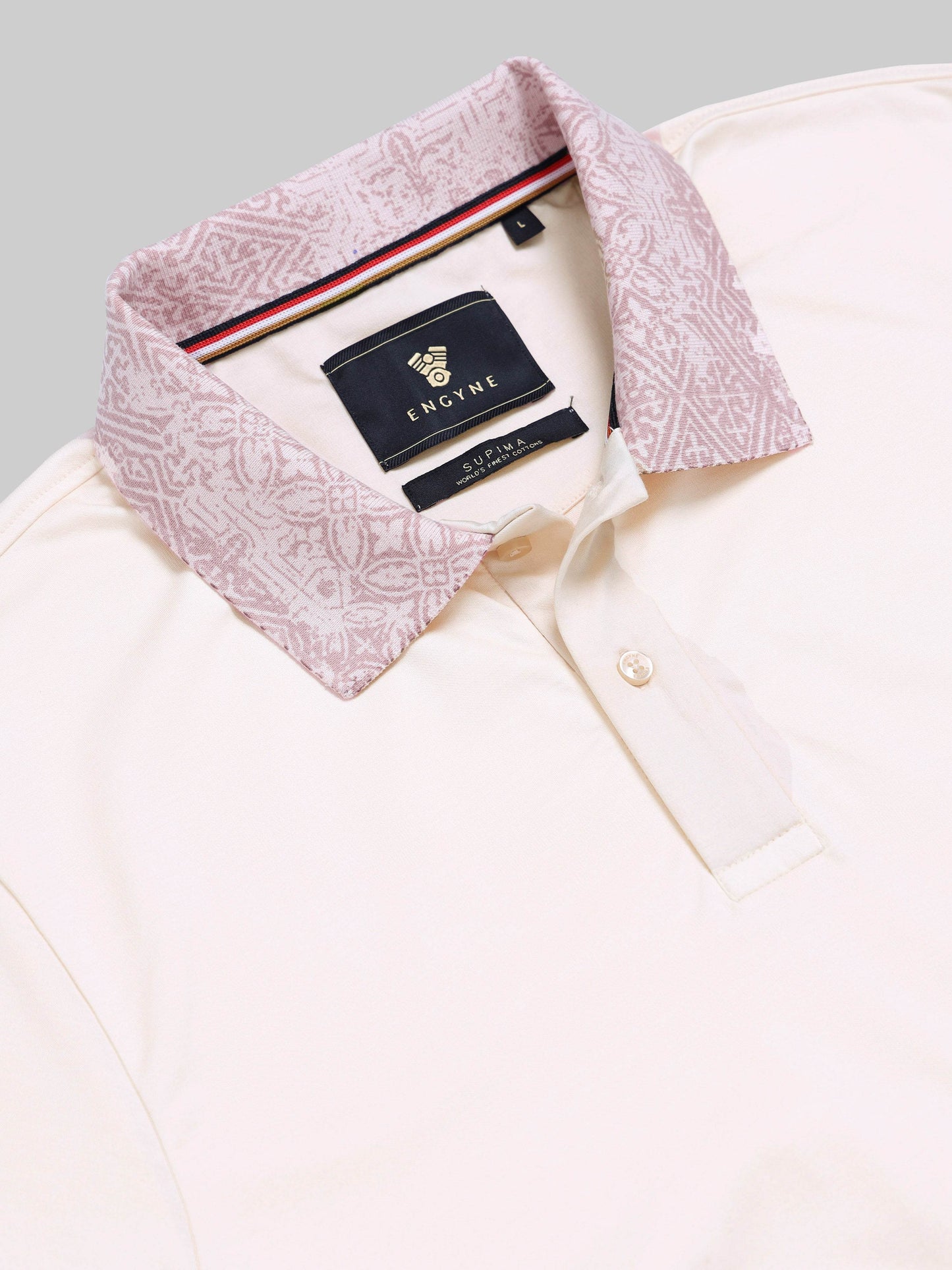 Men's Supima pink polo t-shirt
