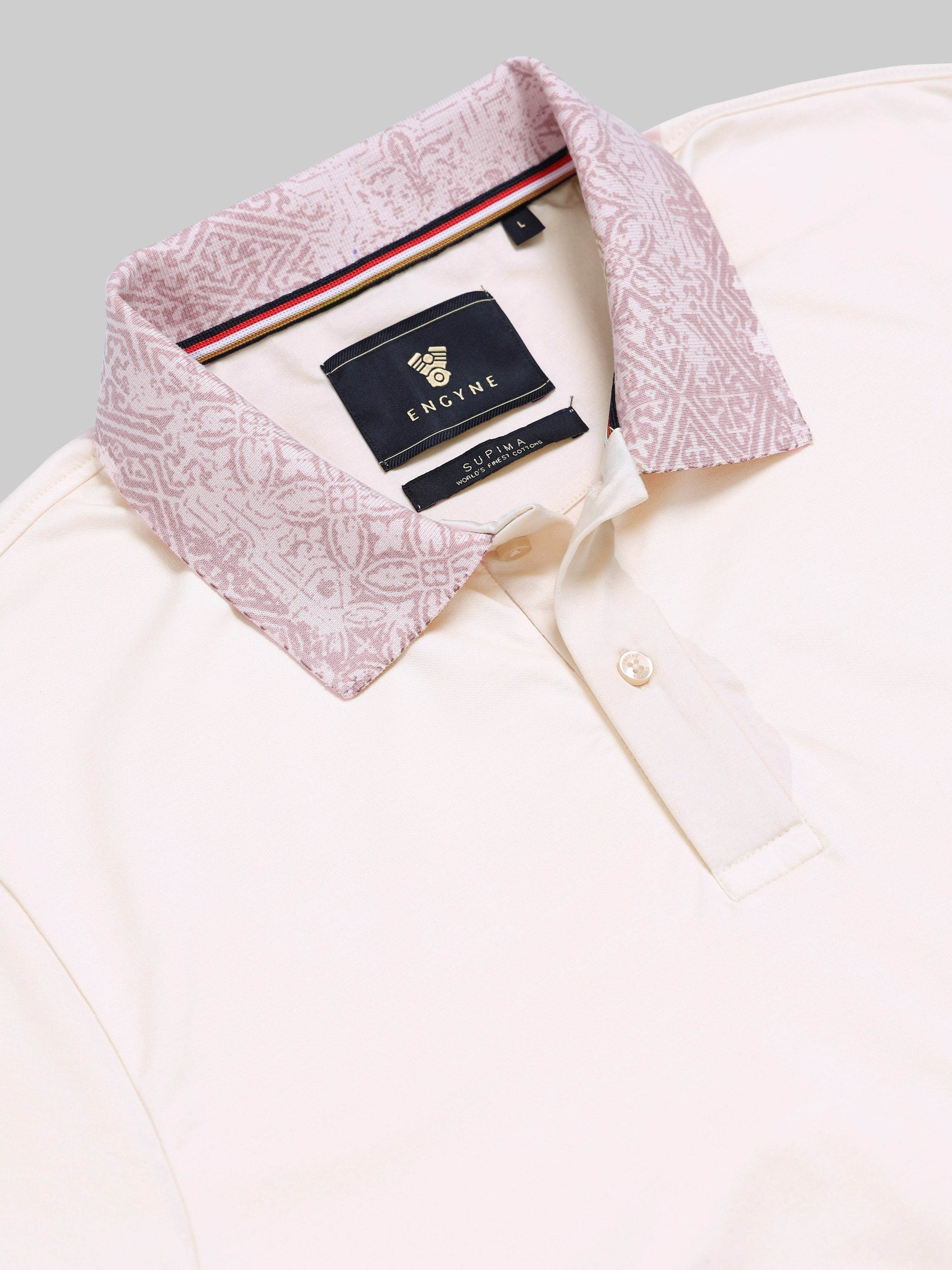 Men's Supima pink polo t-shirt