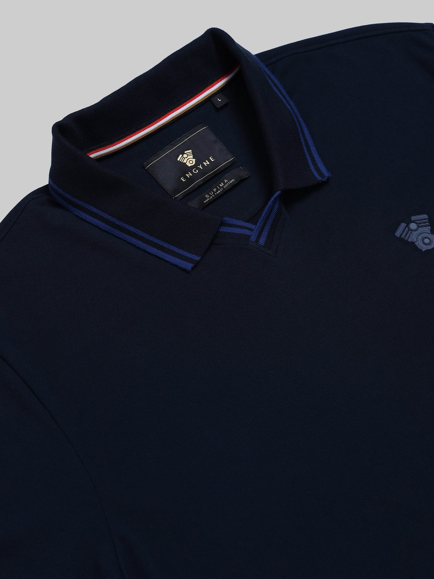 Men's Supima Navy polo t-shirt
