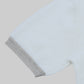 Melange Trim Flat- Knit Polo - White