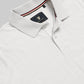 Men's beige jacquard polo t-shirt