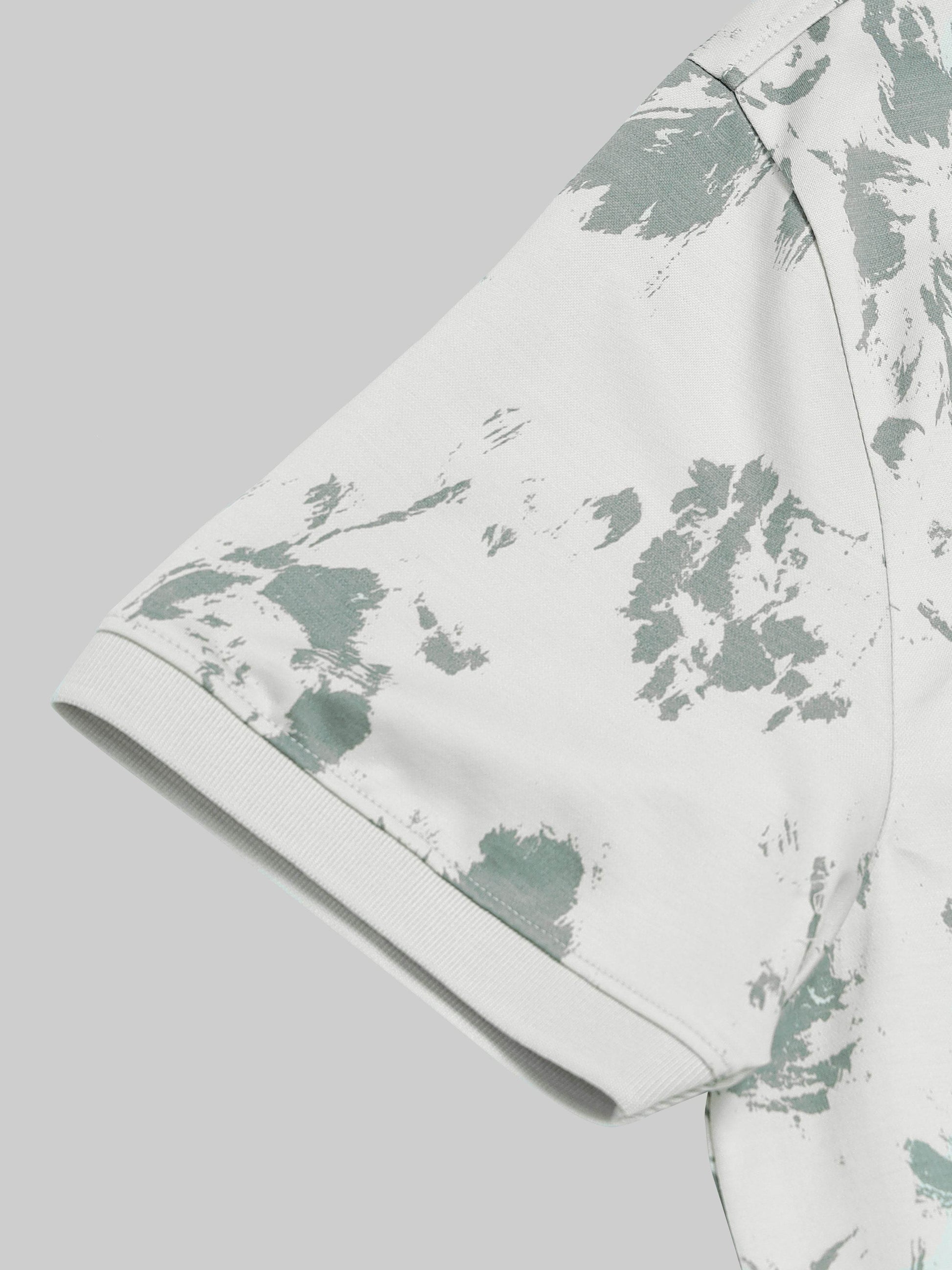 Men's light green polo t-shirt