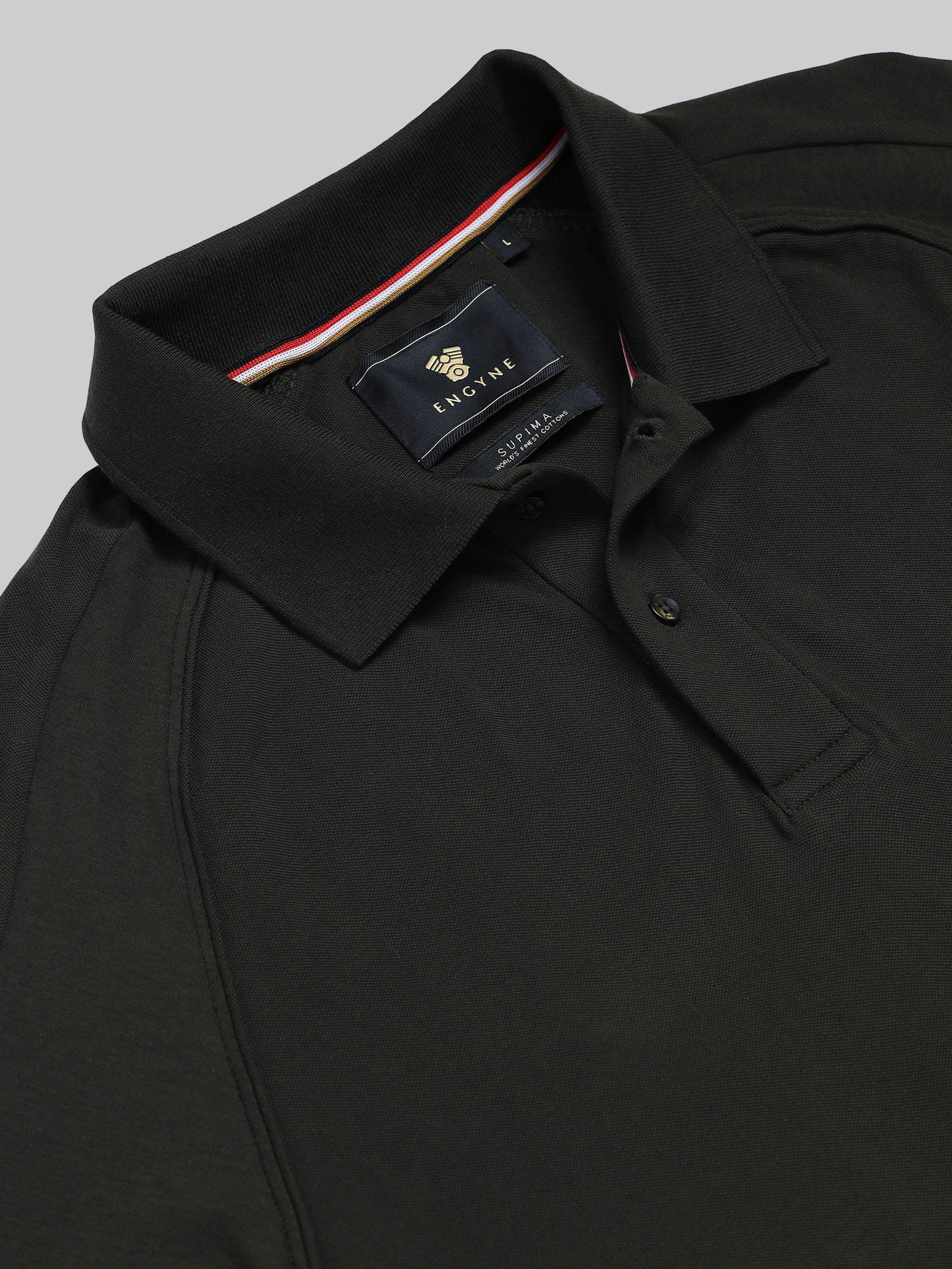 Men’s olive polo t-shirt