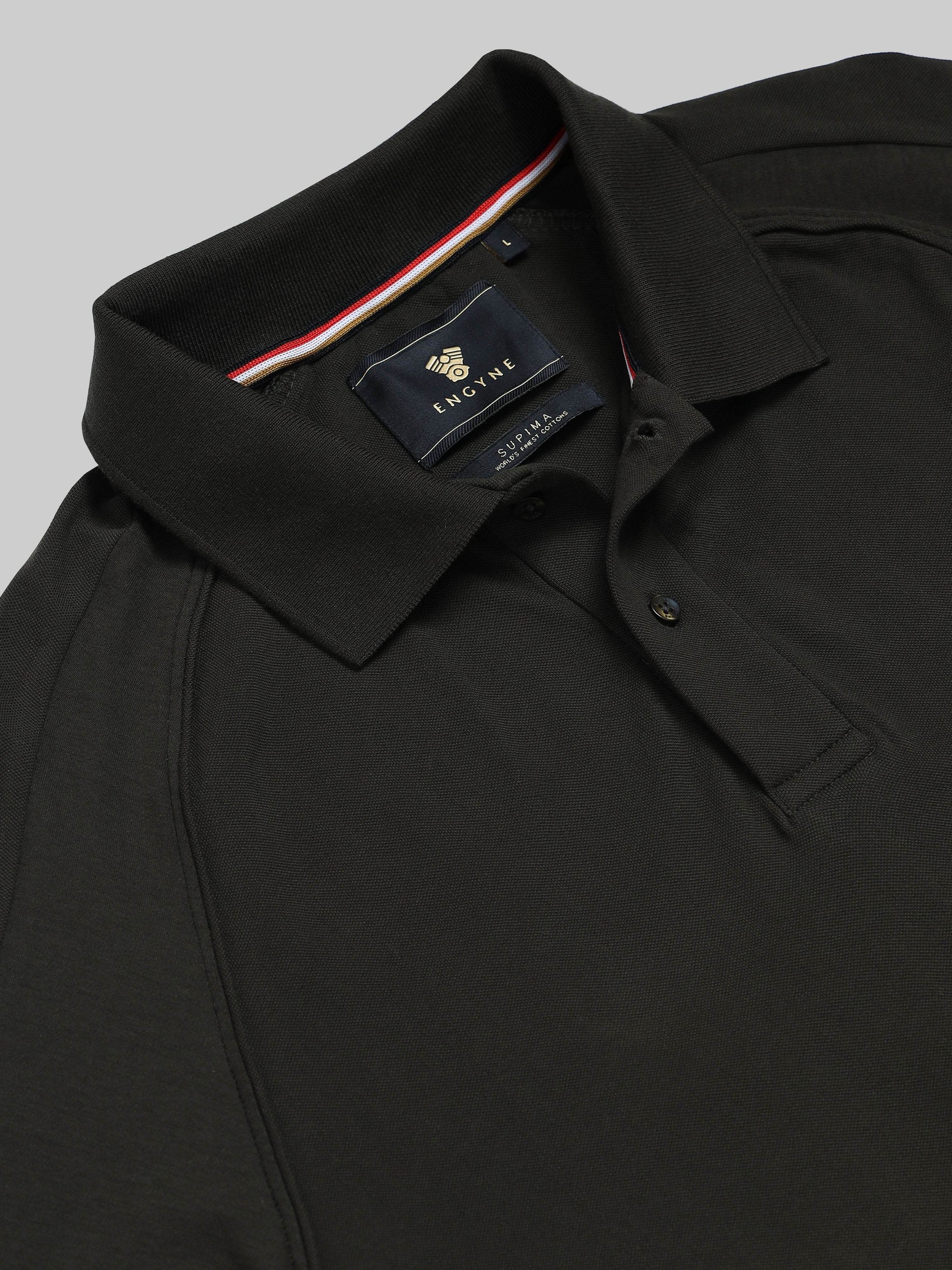 Men’s olive polo t-shirt