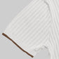 Tipped Edge Flat-Knit Tee - Off White