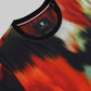 Regular Fit T-shirt in Supima Cotton Lycra Jersey with All Over Floral Digital Print - Black