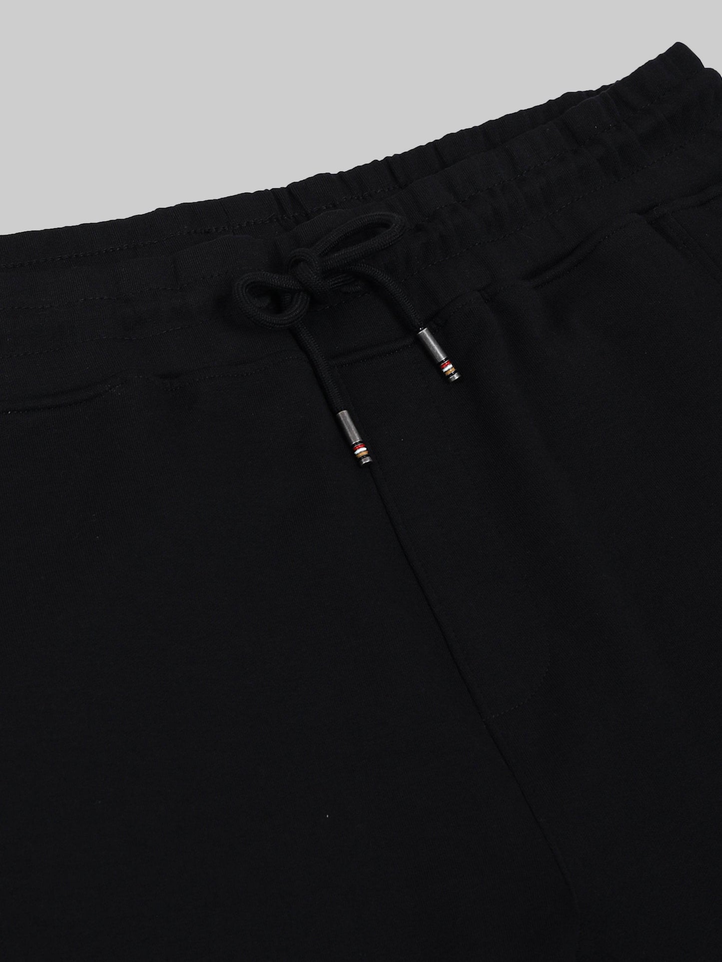 Engyne Cut & Sew Shorts – Signature Flag & Pin Tuck Finish Black