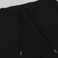 Engyne Contrast Cut & Sew Shorts – Rougen Lycra Loop Knit Black