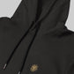 Engyne Essential Hooded Sweatshirt with Contrast HD Print in Rougen Cotton Poly Elastane Interlock Olive