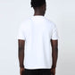 Regular-Fit Men's Chest Panel Embroidered White T-Shirt