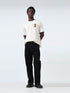 Suede-Finish Printed Beige Oversize T-Shirt for Men
