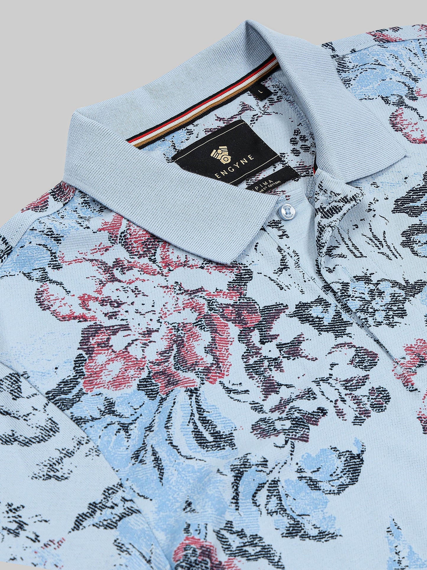 Sky blue polo tshirt for men