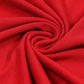 Rougen Cotton Lycra with Flock Print at Chest Red T-shirt