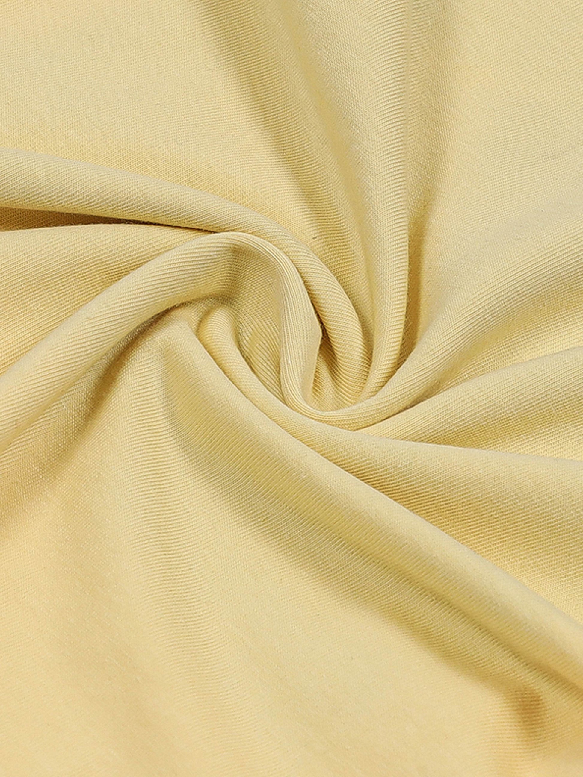 Light yellow cotton lycra t-shirt