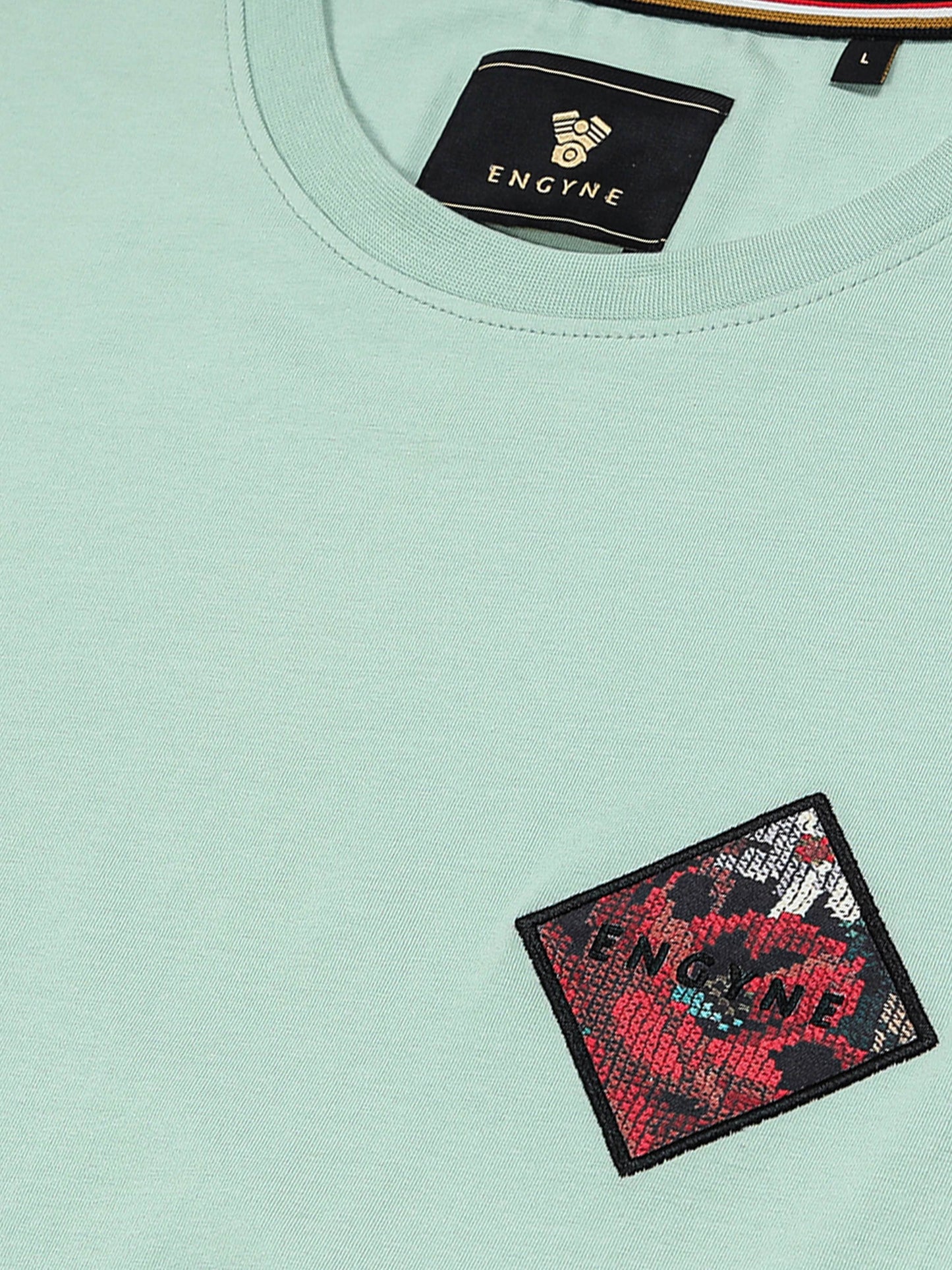 Light green cotton lycra t-shirt
