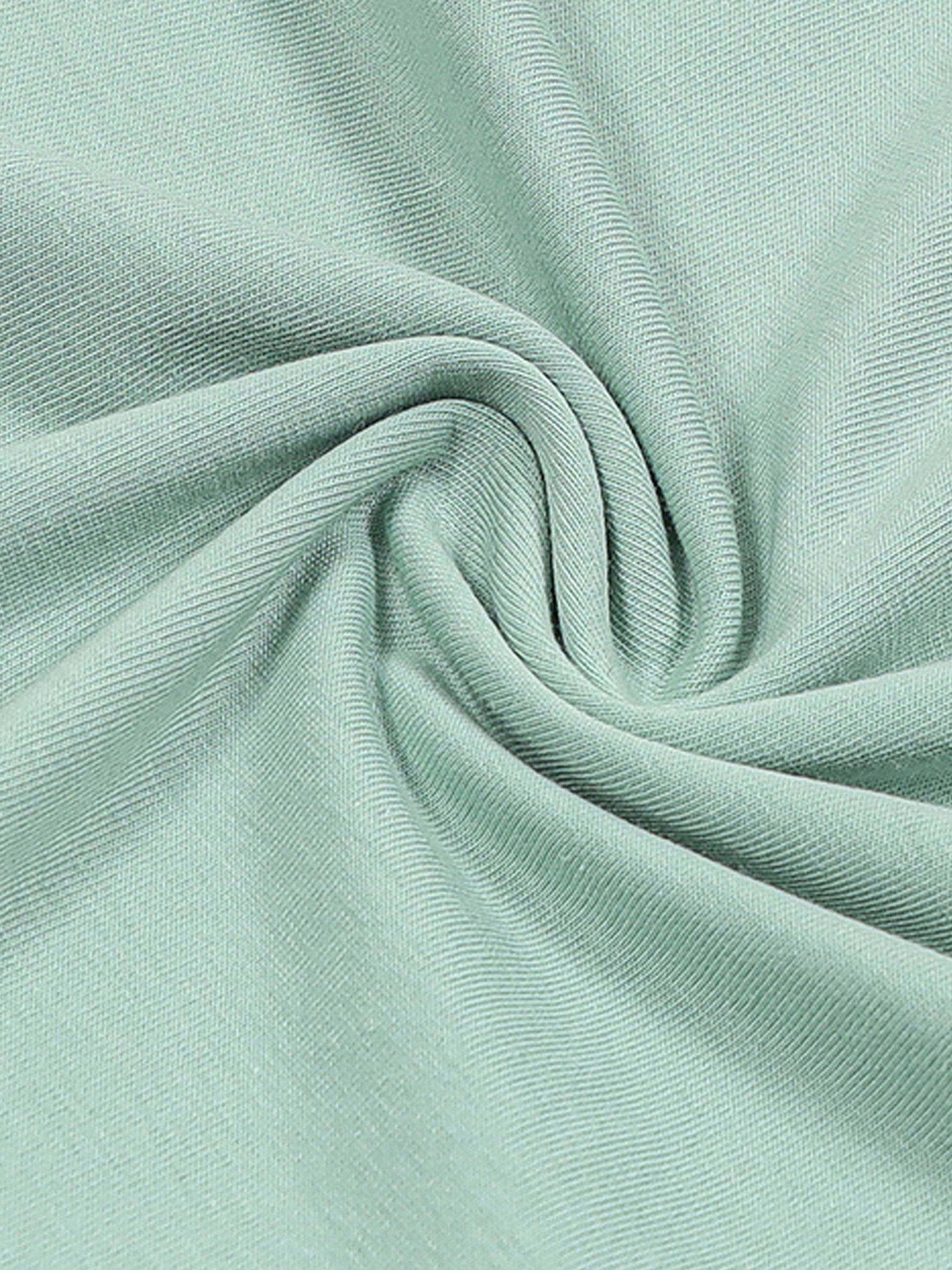 Light green cotton lycra t-shirt