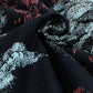Hooded Zipper Sweatshirt with All-Over Discharge Rotary Print Navy