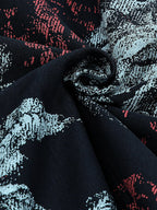 Men's Printed Navy Blue Regular Hooded Zipper Engyne