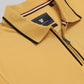Men’s mustard yellow polo t-shirt