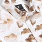 Ink Drift Floral Full Sleeve Shirt - Beige