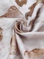 Men's Casual Ink Drift Floral Full Sleeve Beige Shirt Engyne