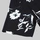 Lunar Bloom Floral Short Sleeve Shirt - Black