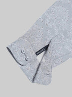 Men's Floral Whisper Full Sleeve Grey Shirt Engyne