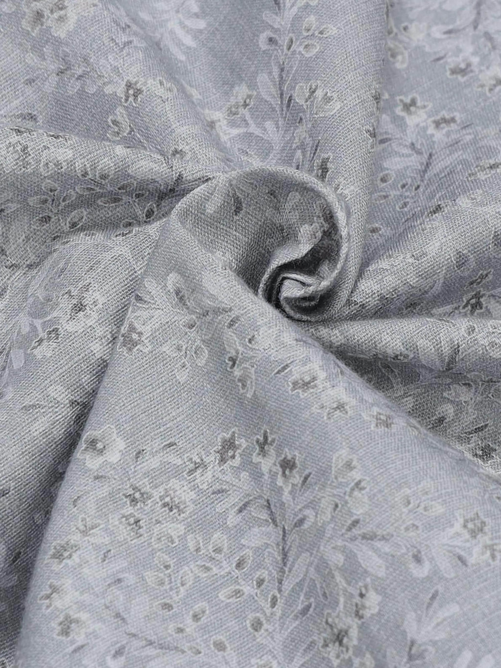 Men's Floral Whisper Full Sleeve Grey Shirt Engyne