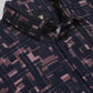 Metro Grid Geometric Full Sleeve Shirt - Black