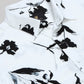 Shadow Bloom Floral Short Sleeve Shirt - White