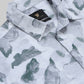 Ink Drift Floral Full Sleeve Shirt - Lt. Gray