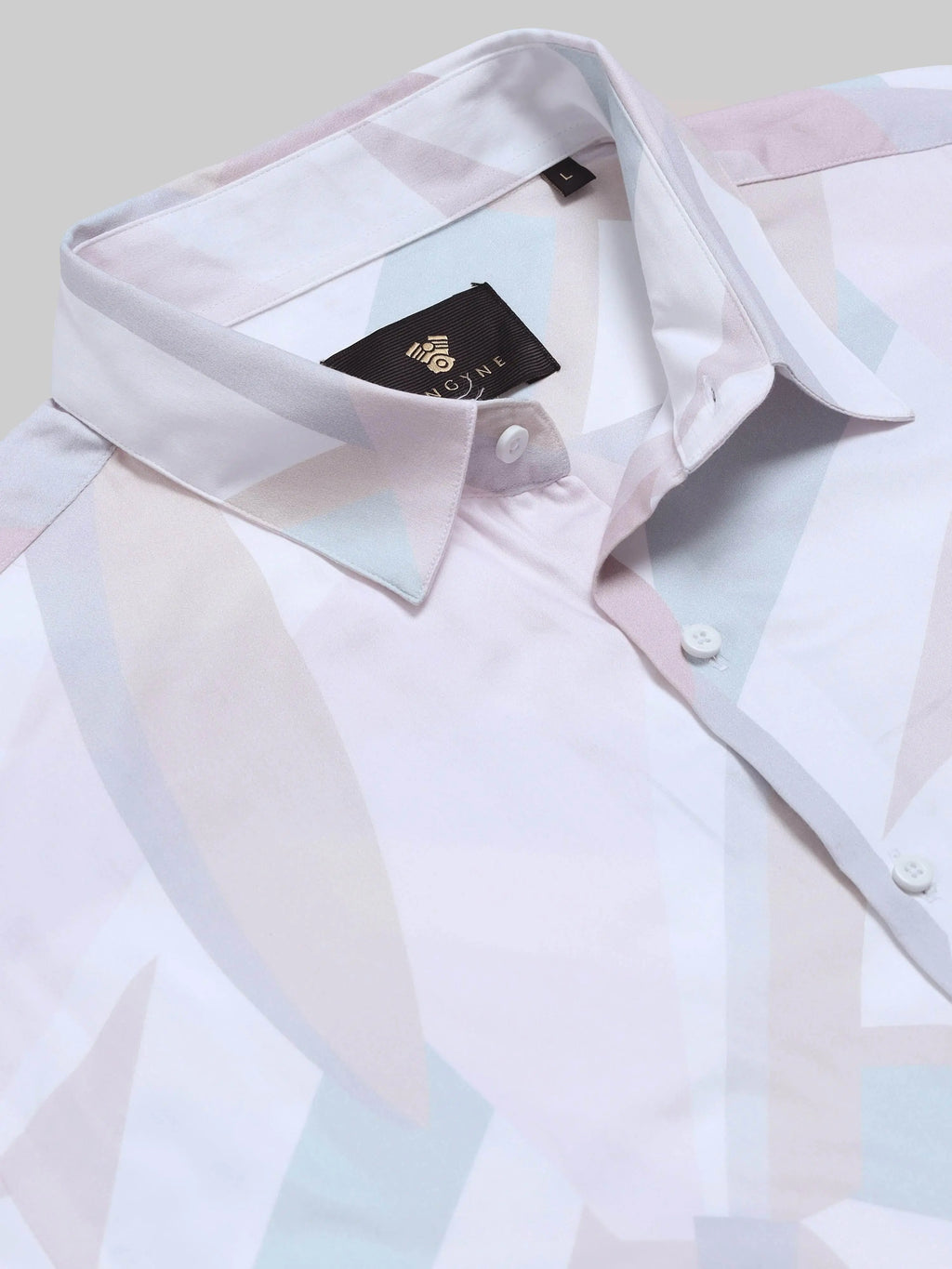 Men's Cotton-Linen Blend Short Sleeve Shirt Engyne