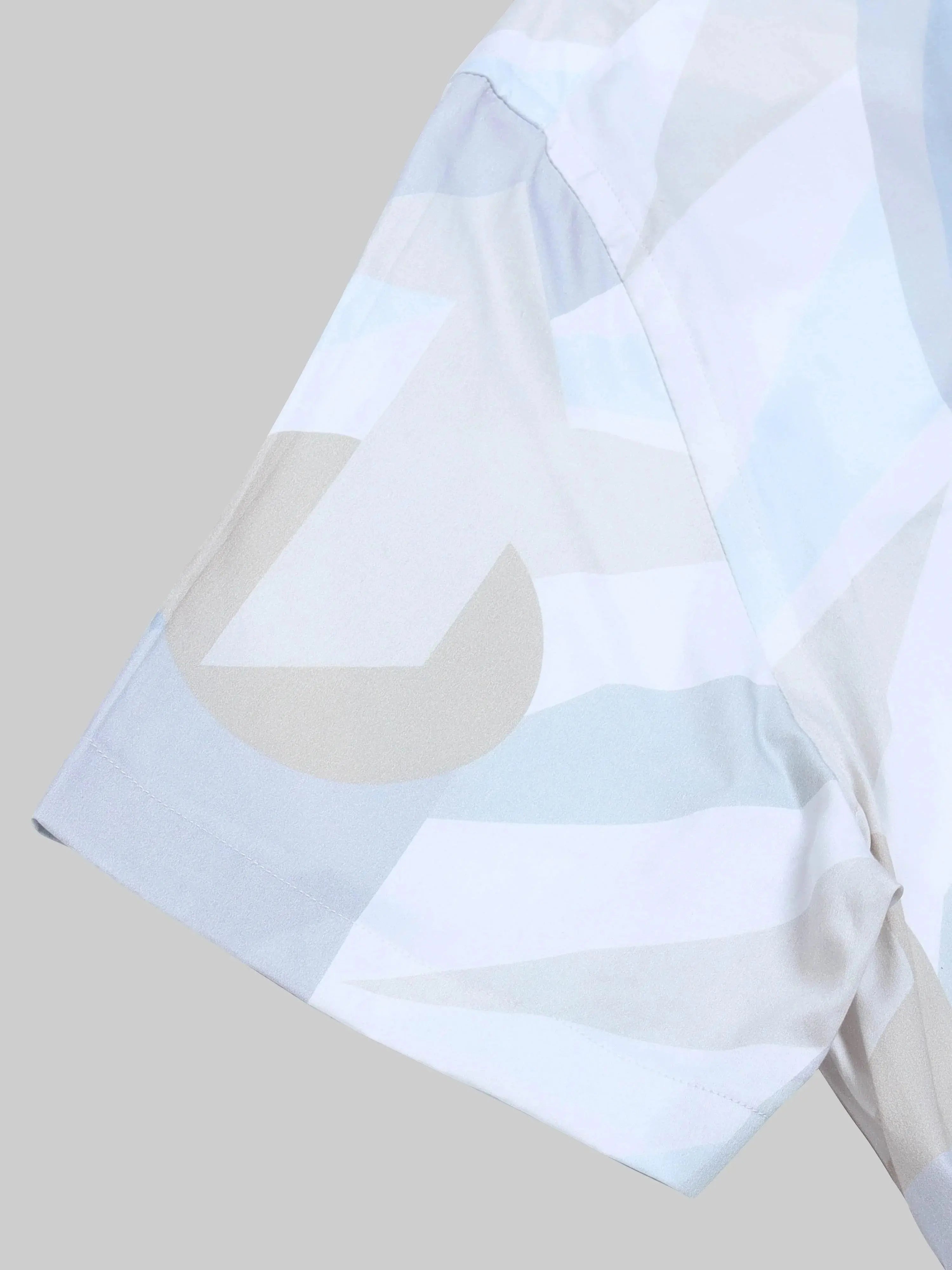 Men's Geometric Abstract Short Sleeve Printed Shirt Engyne