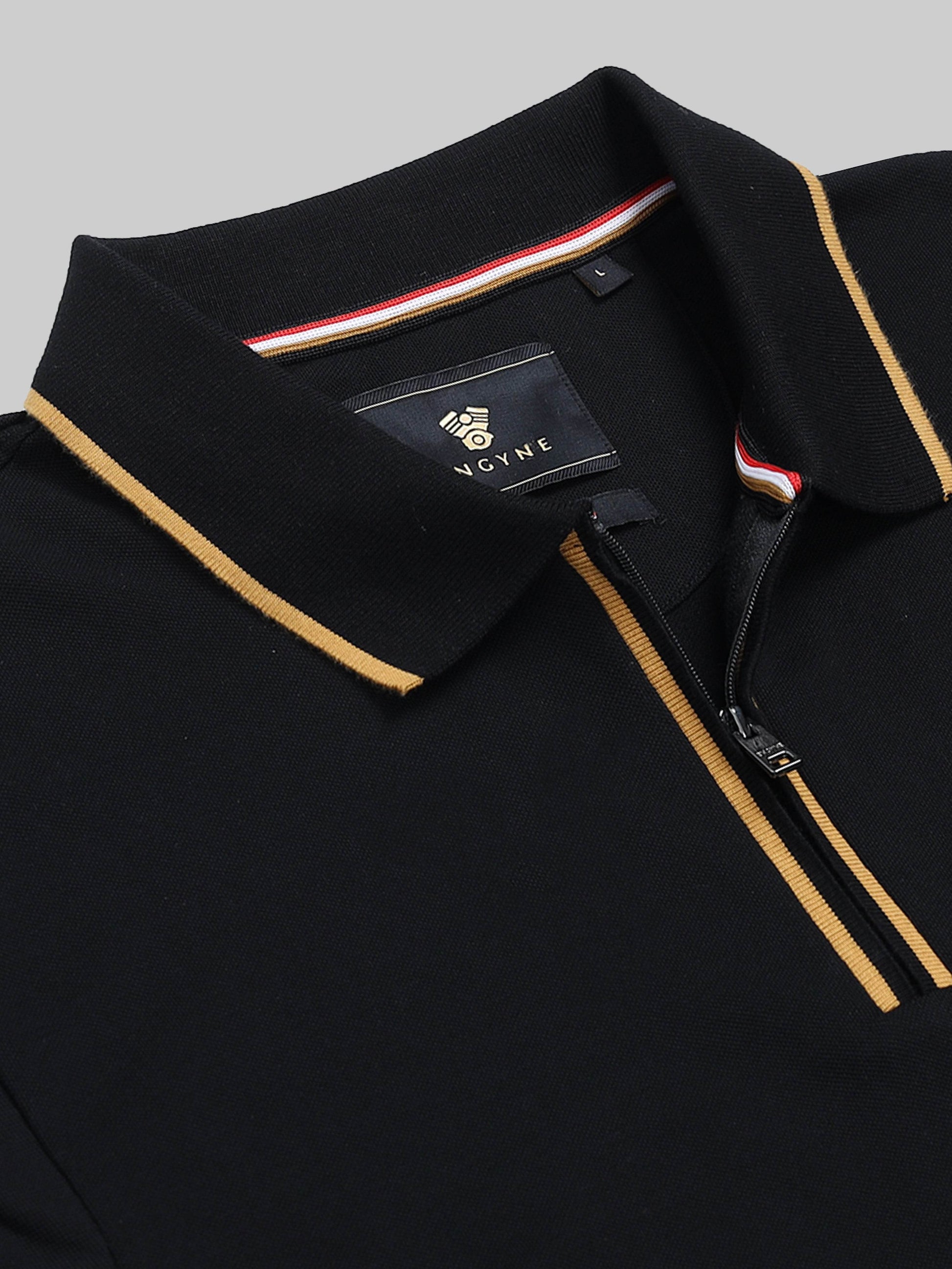 Men’s black polo t-shirt
