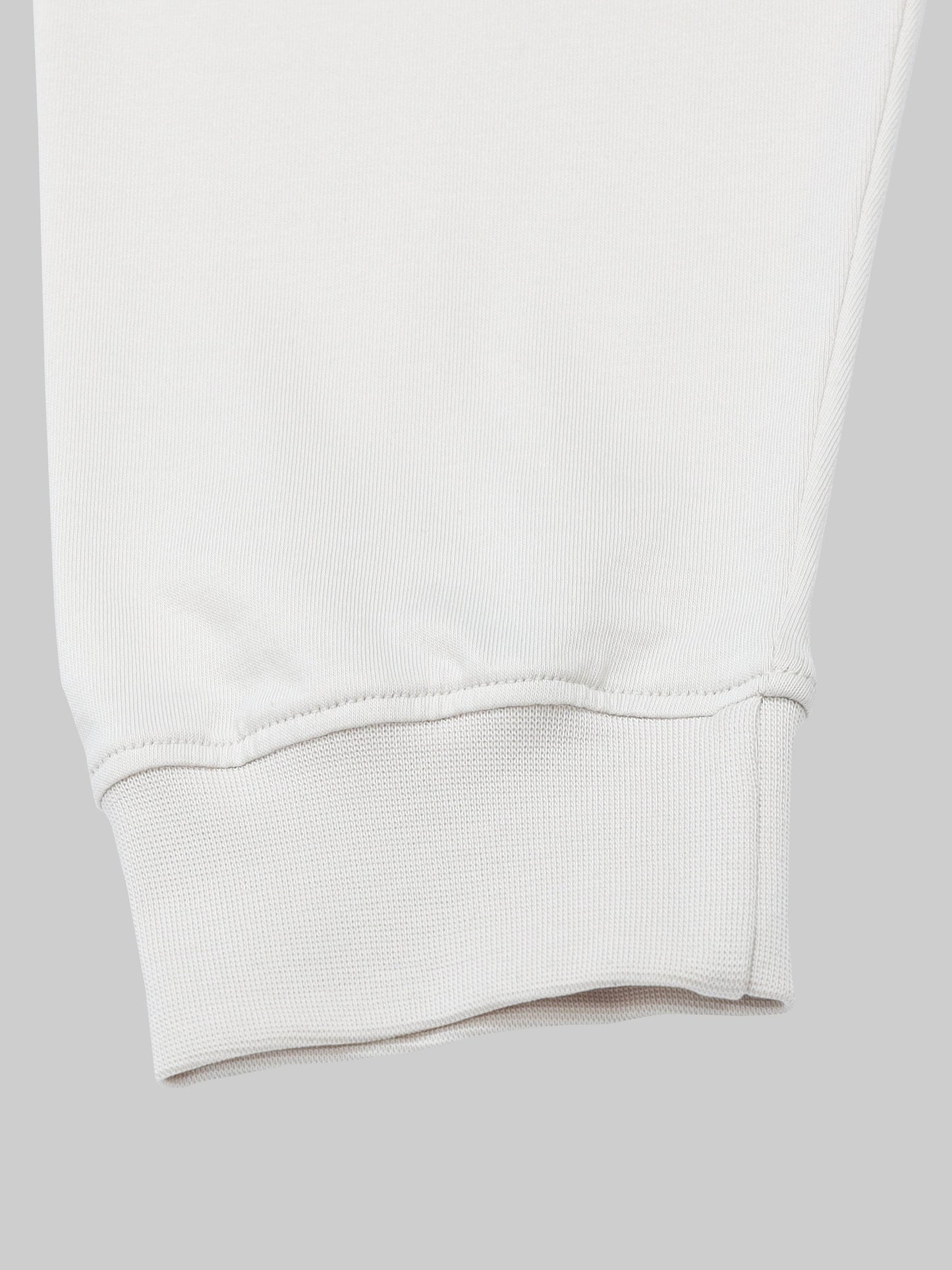 Regular-fit Full-Sleeve T-shirt in Supima Cotton Lycra with Digital Flock and DTF Print Detailing - Beige