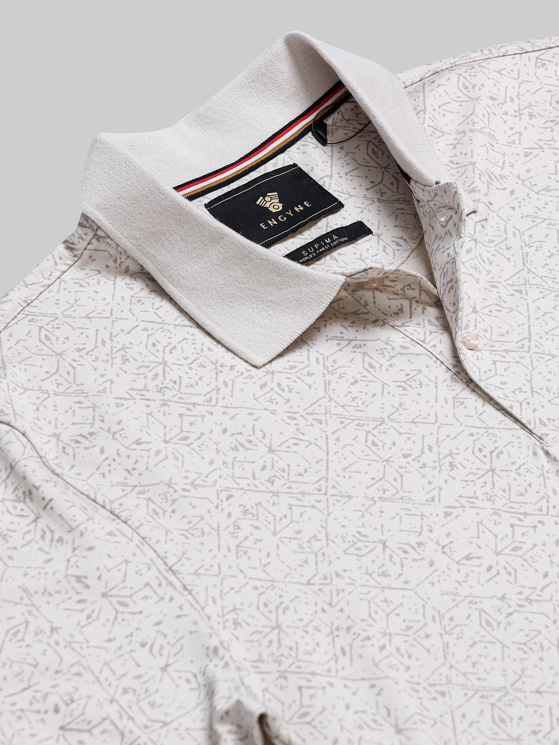 Beige polo tshirt for men